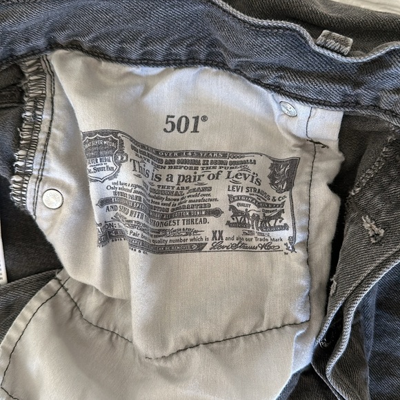 Levis 501 Black Jeans W31 L30 - Picture 3 of 7